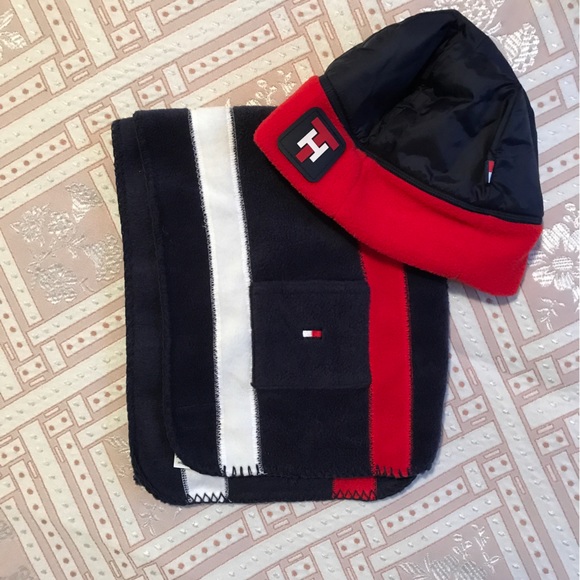 Kids Tommy Hilfiger Winter Jacket, Hat & Scarf Set - Picture 4 of 4